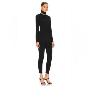 Norma Kamali Turtleneck Catsuit, Black Jumpsuit